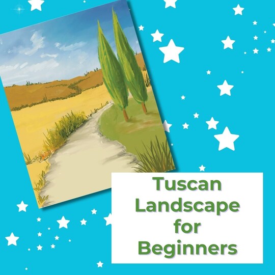 Acrylic Painting Tuscan Landscape for Beginners